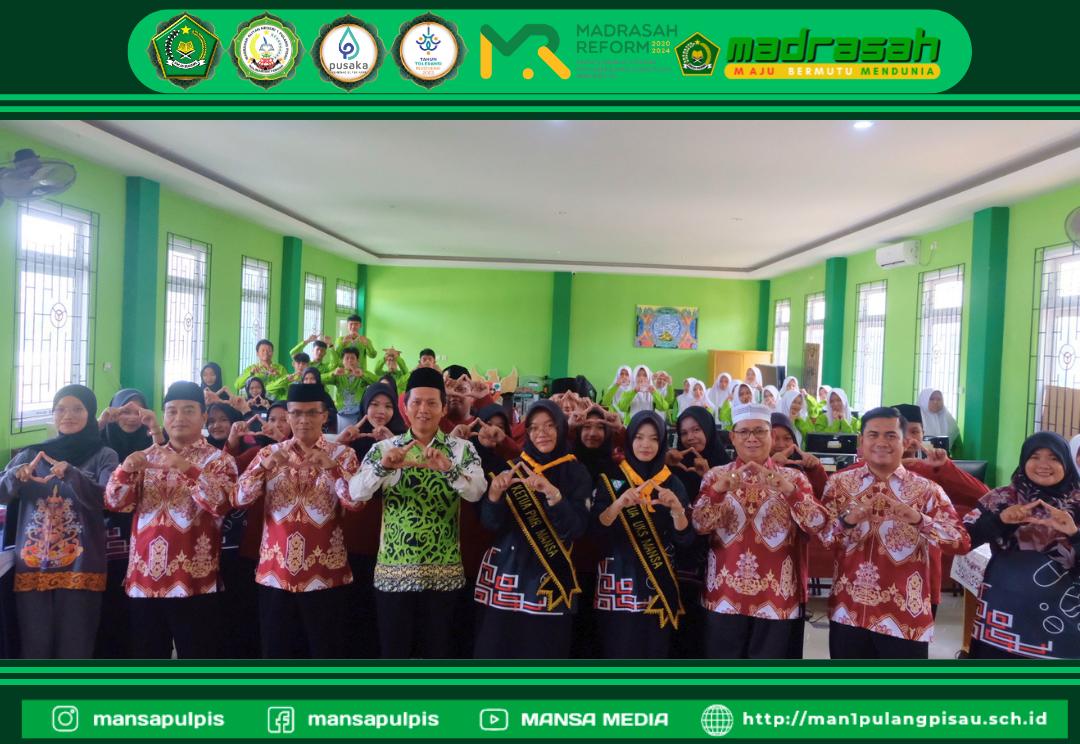 PELANTIKAN PENGURUS PMR & UKS MAN 1 PULANG PISAU PLUS KETERAMPILAN PERIODE 2026-2027